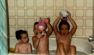 Three Cousins in a Tub
